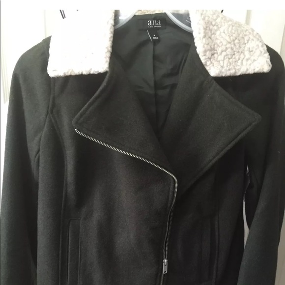 Ladies Wool Jacket Blend Army Green Small - Picture 8 of 11